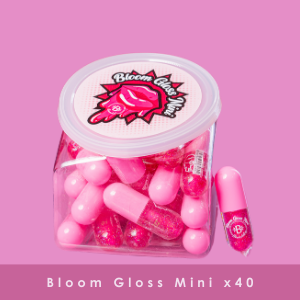 Bloom gloss mini box x 40 pcs (brillo labial/ lip gloss) set x 40
