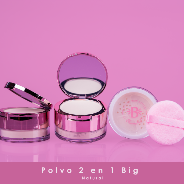 Polvo suelto translucent 2 en 1 grande(natural)