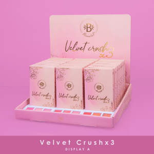 Velvet rubor x 3 display tonos 01,02 y 03 (rubor/blush highlight)