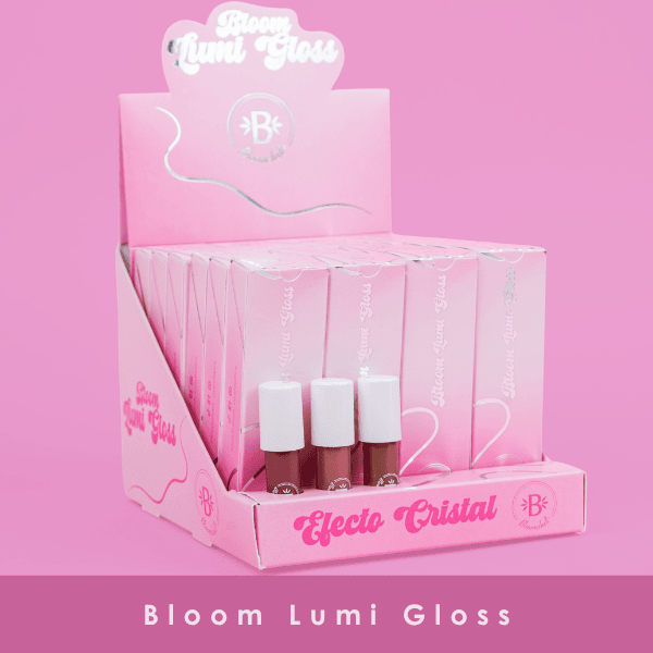 Bloom lumi gloss display / brillo hidrante